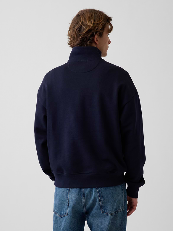 Heavyweight Oversized Quarter-Zip Pullover