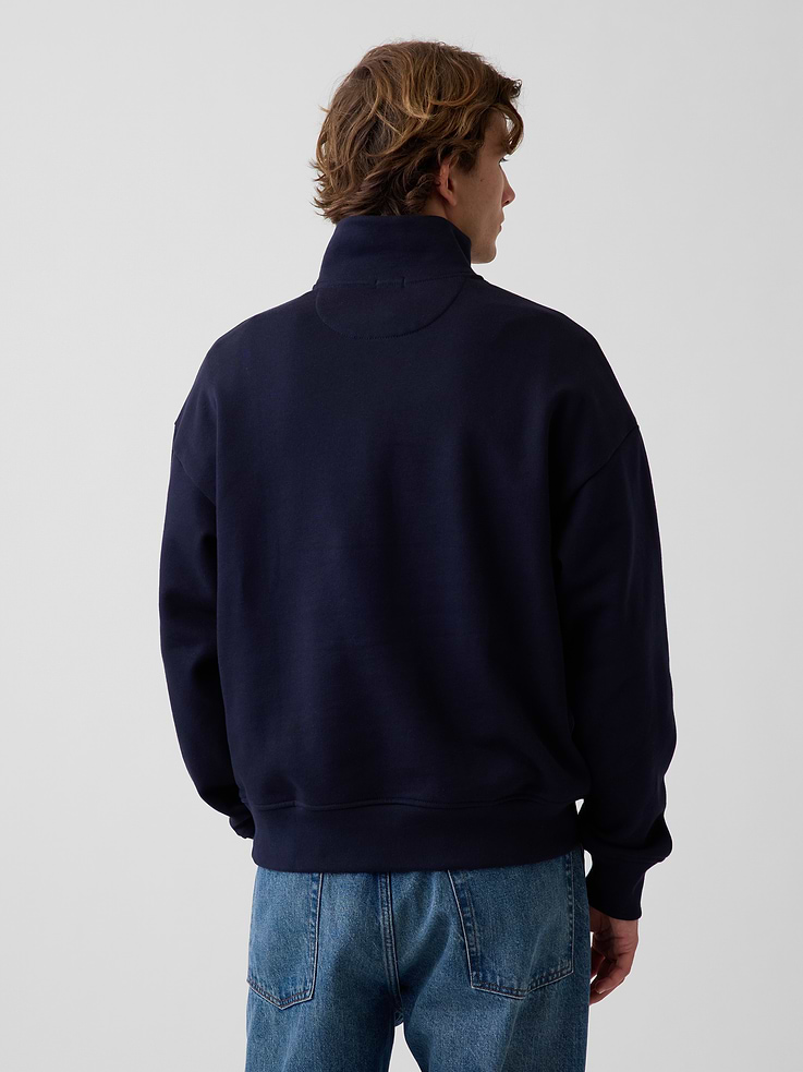 Image number 3 showing, Heavyweight Oversized Quarter-Zip Pullover