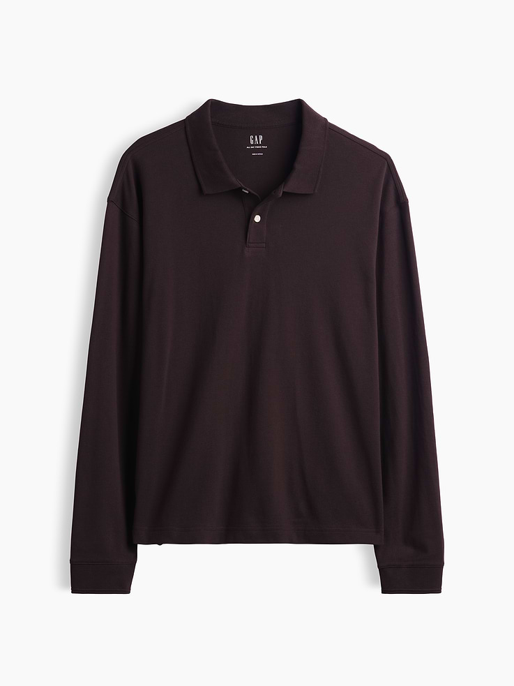 Image number 5 showing, Oversized Pique Polo Shirt