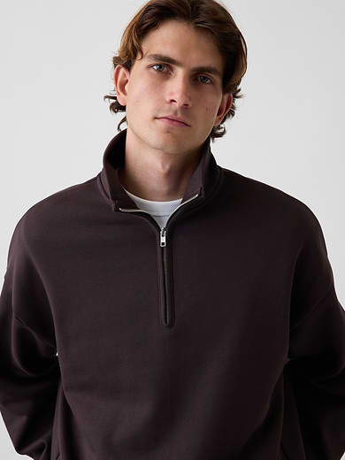 Image number 4 showing, Heavyweight Oversized Quarter-Zip Pullover
