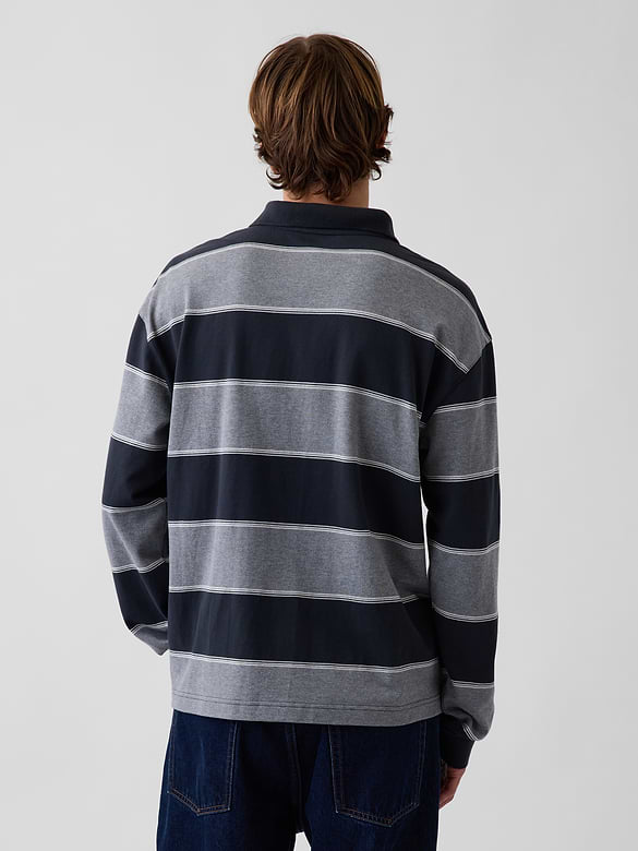 Oversized Pique Polo Shirt