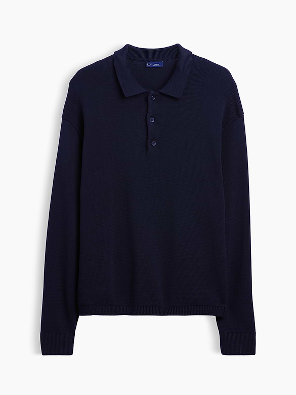 Relaxed Polo Sweater