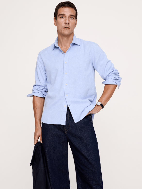 Chemise standard en flanelle légère