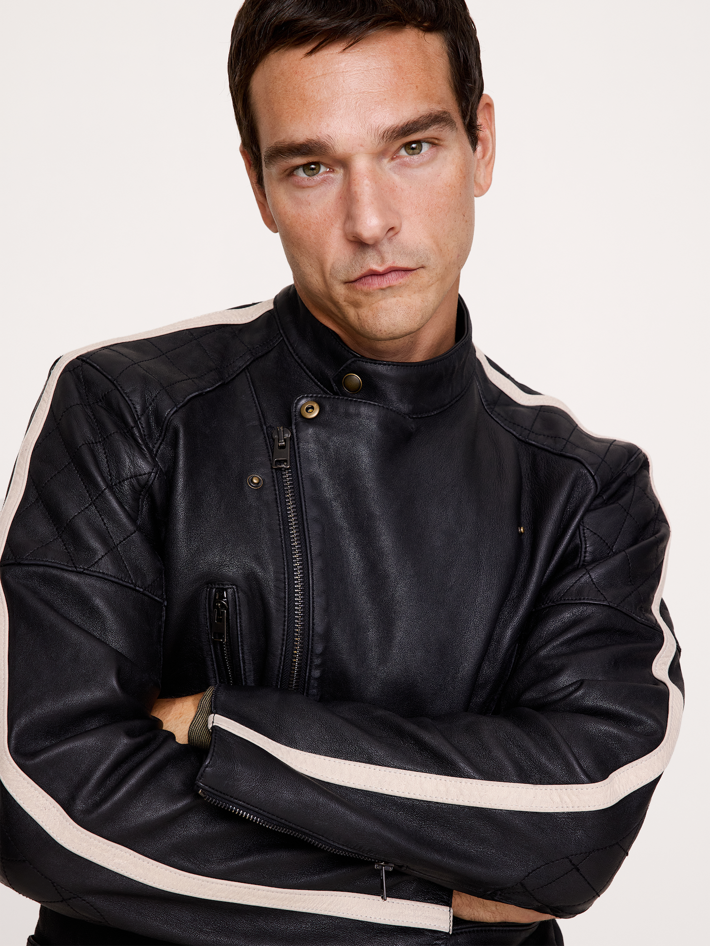 Image number 4 showing, Classic Leather Biker Jacket