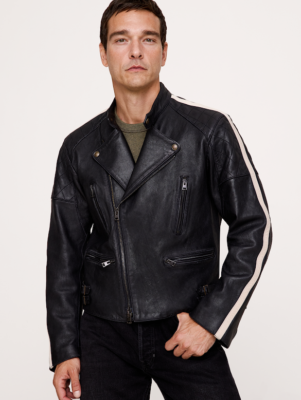 Classic Leather Biker Jacket