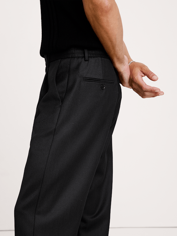 Relaxed Twill Dress Pant