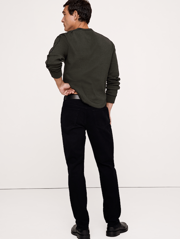 Pantalon Voyageur étroit en tissu brossé
