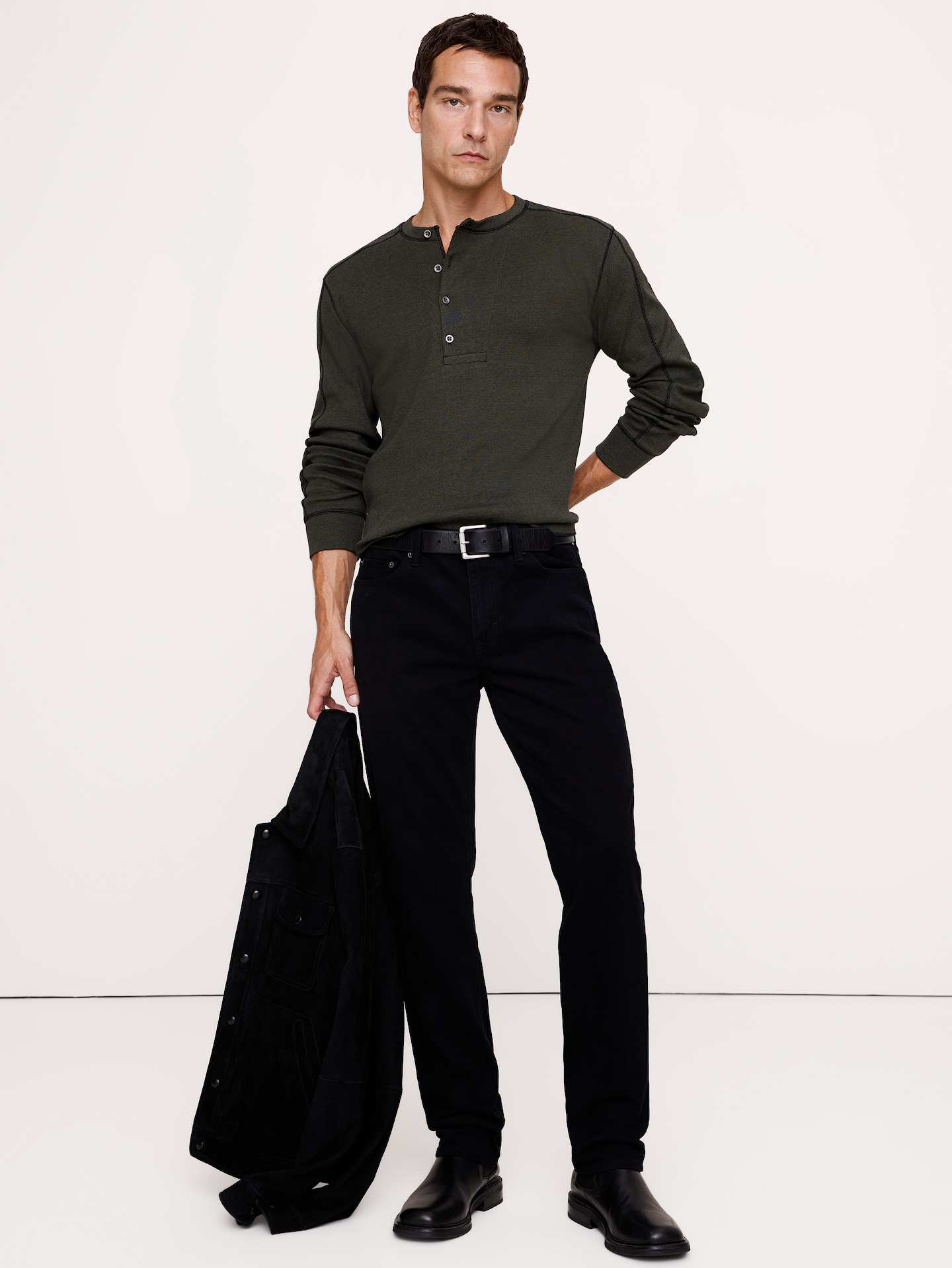 Image number 1 showing, Slim Brushed Traveler Pant