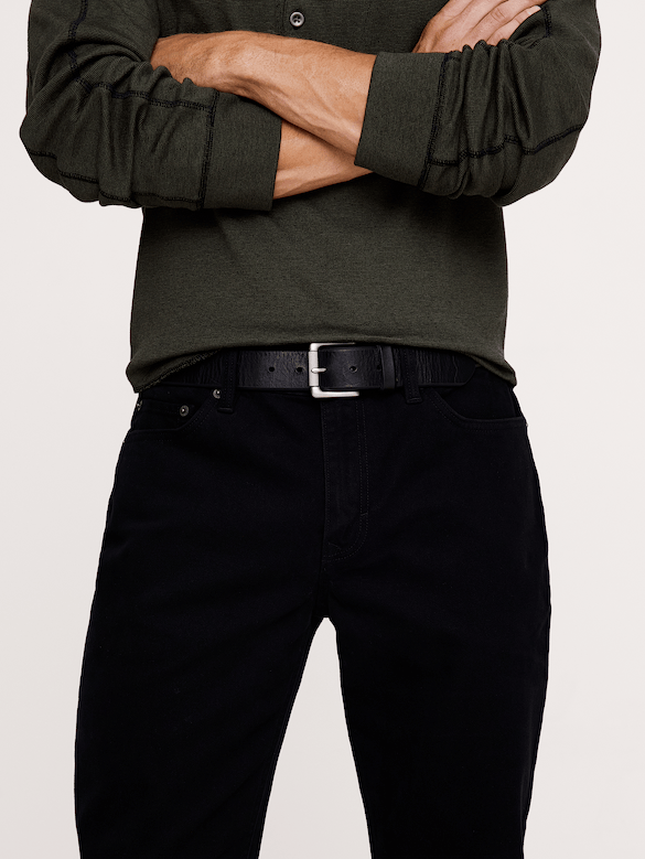 Pantalon Voyageur étroit en tissu brossé