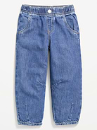 Image number 3 showing, Pull-On Barrel-Leg Jeans for Toddler Girls