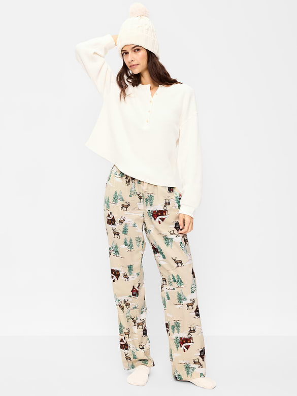 Flannel Pajama Pants for Women