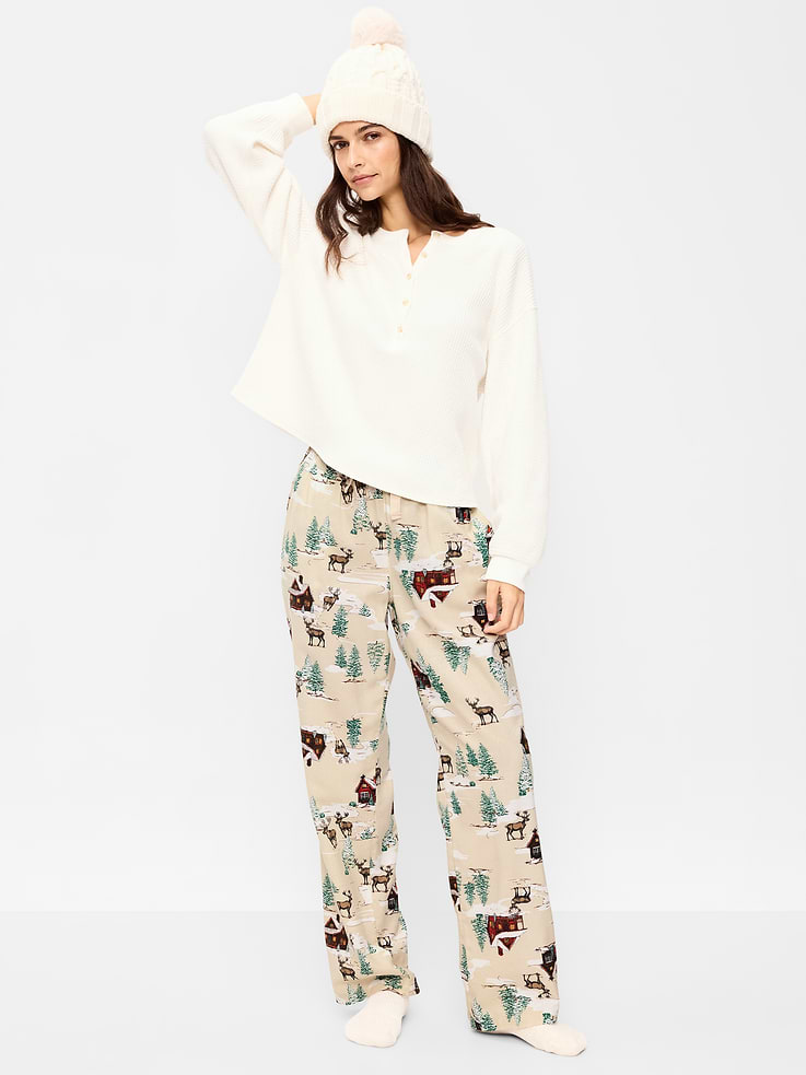 Image number 1 showing, Flannel Pajama Pants for Women