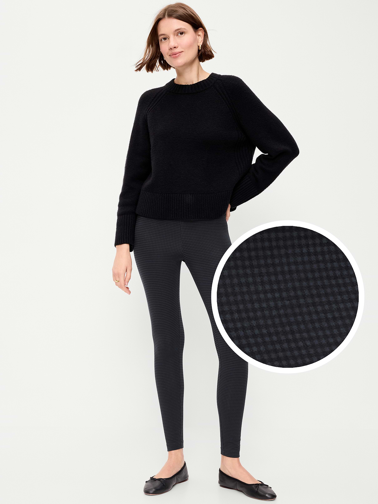 Image number 1 showing, High-Waisted Jersey Fashion Layering Leggings
