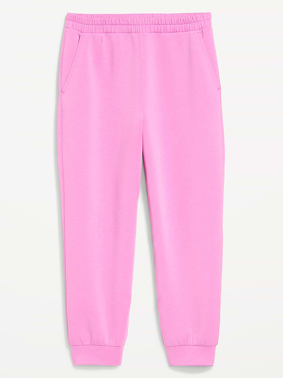 High-Waisted Bounce Fleece Jogger Sweatpants