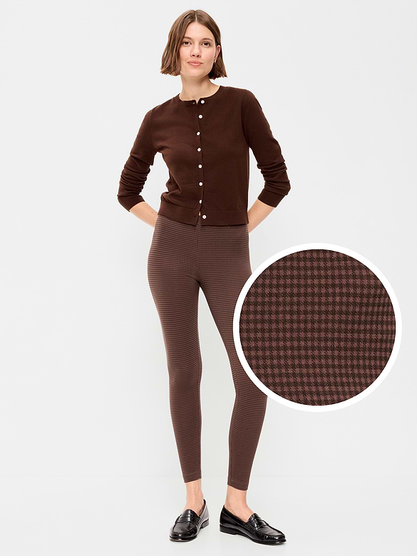 High-Waisted Jersey Fashion Layering Leggings