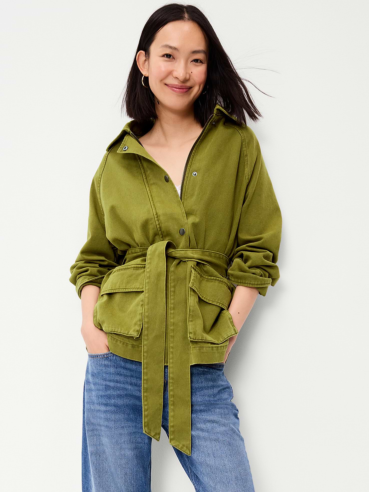 Image number 1 showing, Belted Utility Jacket