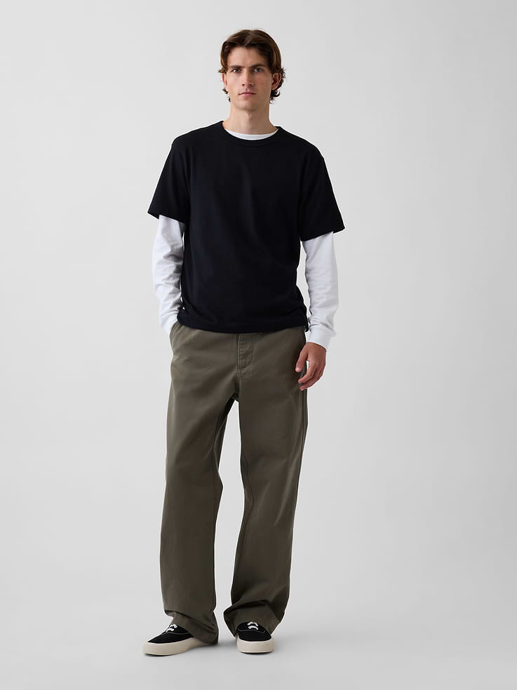 Image number 1 showing, Heavyweight Twill '90s Loose Khakis