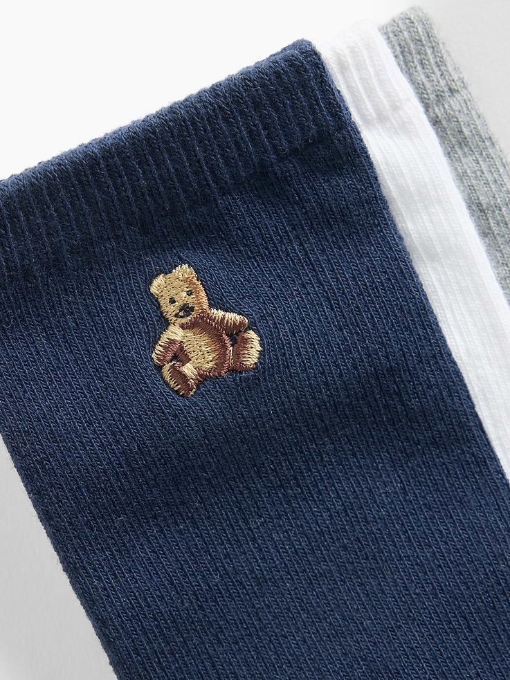 Image 2 de 2, Chaussettes ourson Brannan pour Enfant (paquet de 3 paires)