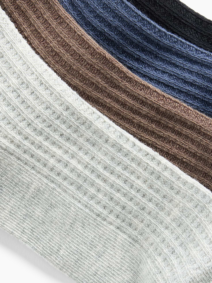Image 2 of 2, Kids Waffle Crew Socks (4-Pack)