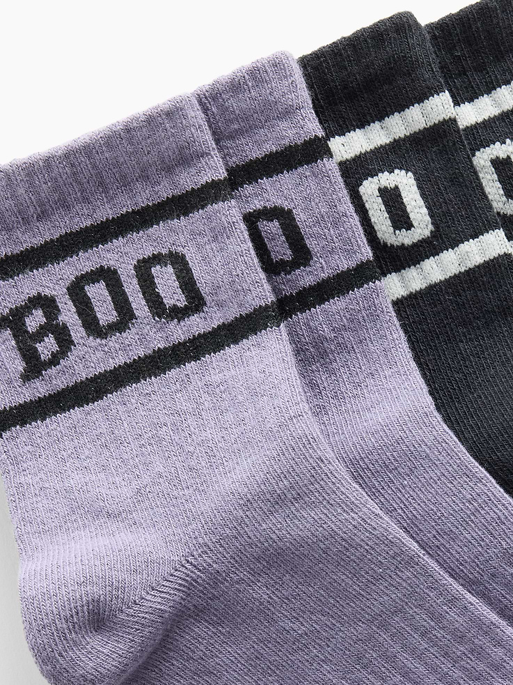 Image number 2 showing, Kids Varsity Boo Crew Socks (2-Pack)