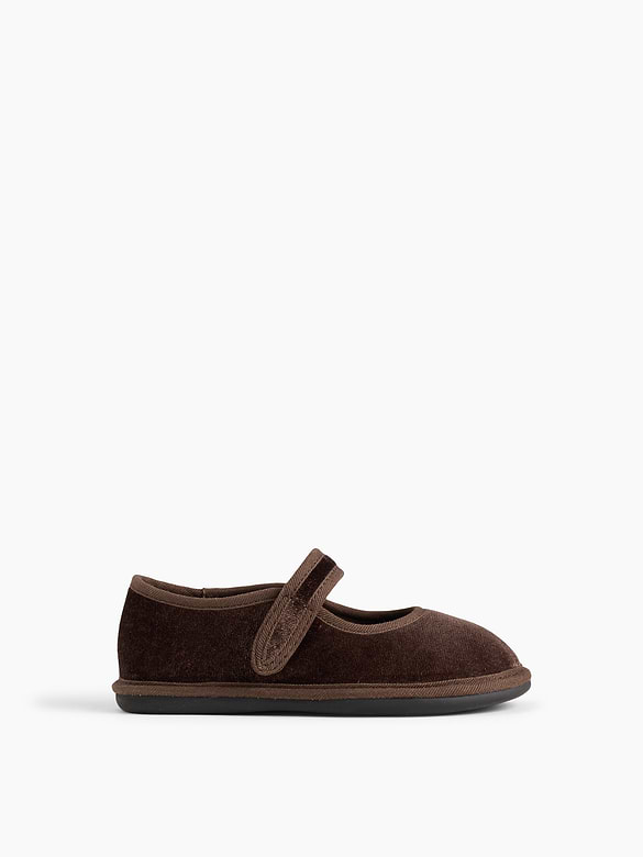 Toddler Velvet Mary Jane Flats