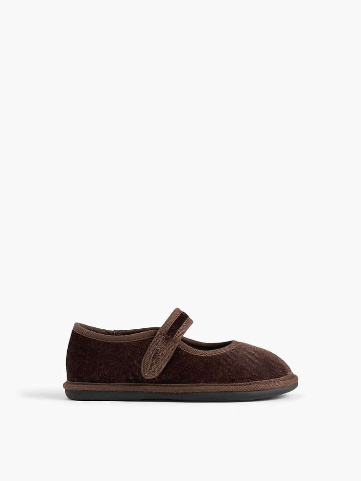 Image number 1 showing, Toddler Velvet Mary Jane Flats