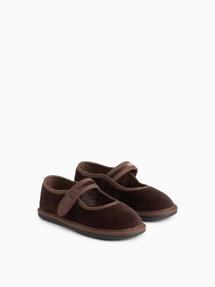 Image number 2 showing, Toddler Velvet Mary Jane Flats