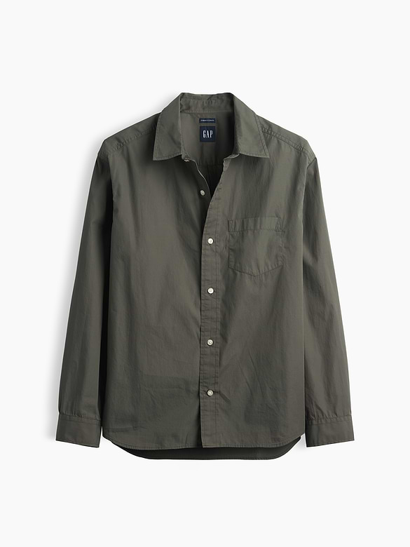 Organic Cotton Poplin Relaxed Shirt