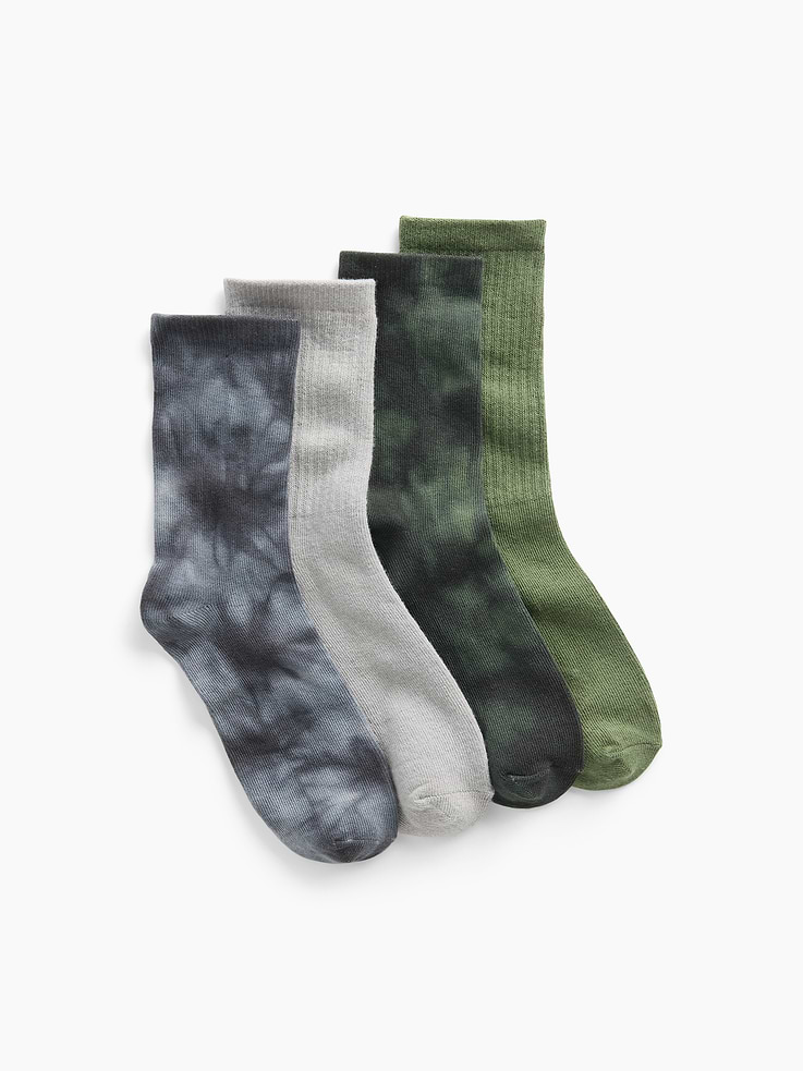 Image number 1 showing, Kids Crew Socks (4-Pack)