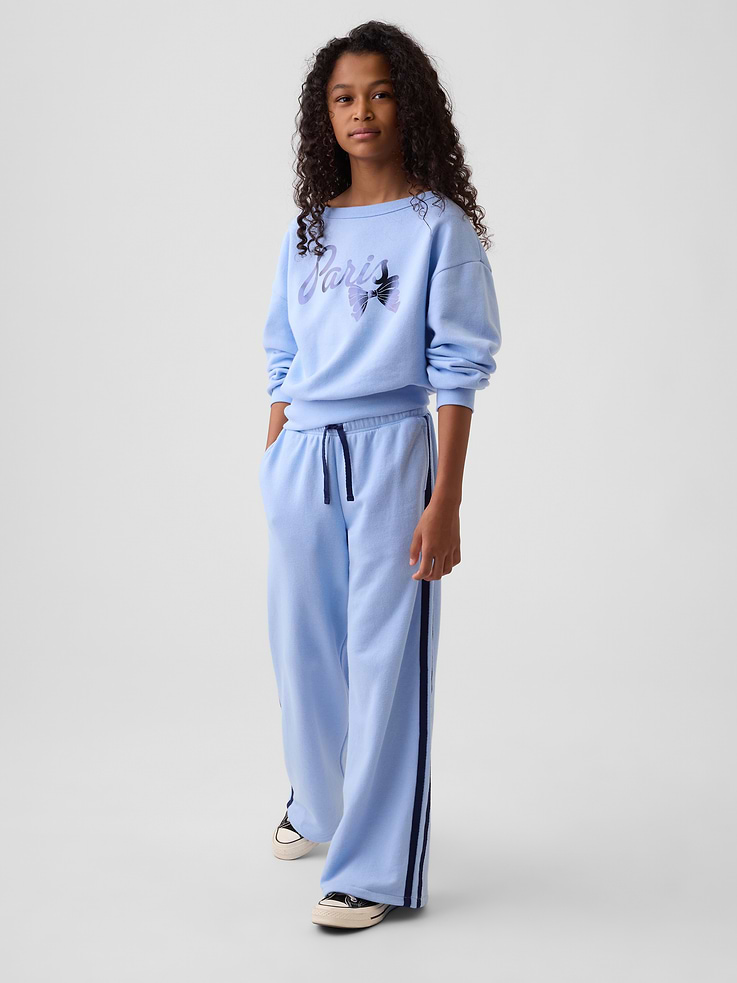 Image number 1 showing, Kids Relaxed French Terry Track Pants
