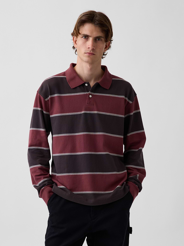 Image number 1 showing, Oversized Pique Polo Shirt