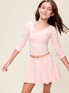 Image number 3 showing, High-Waisted StudioSmooth Ruffled Skort for Girls