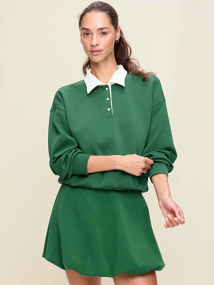 Image number 1 showing, Dynamic Fleece Pique Polo