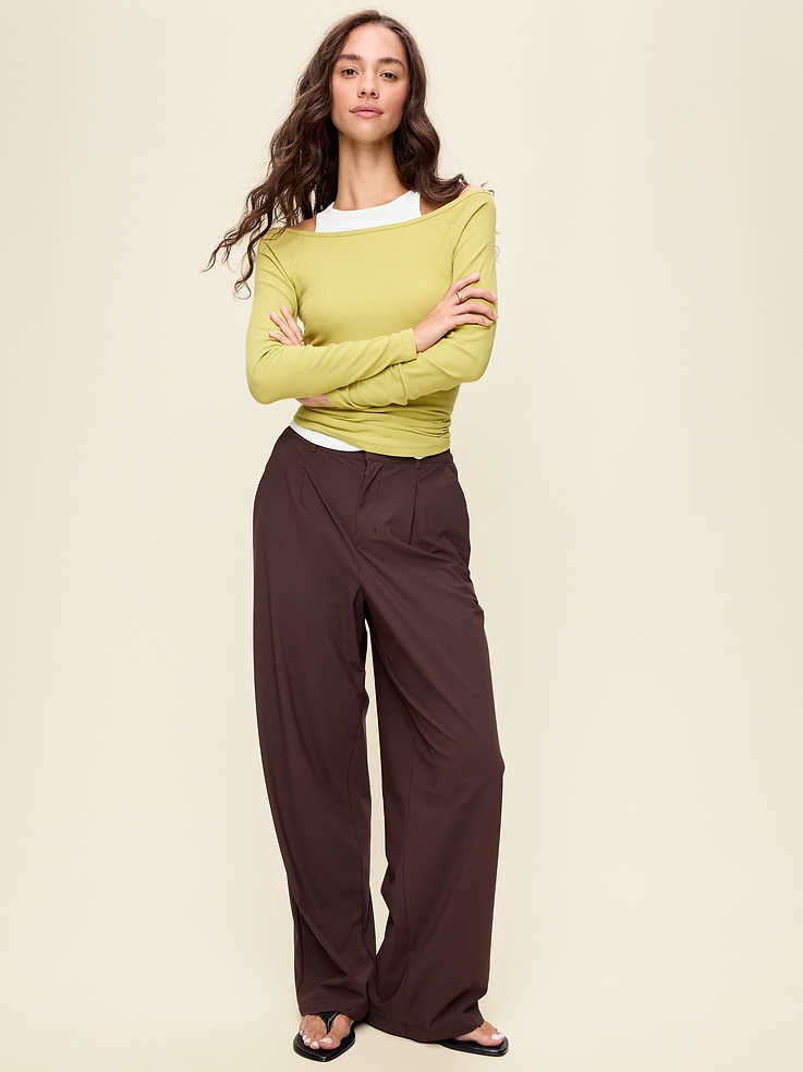 Image number 3 showing, CloudLite Ribbed Long-Sleeve Boatneck Top