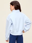 Image 2 of 2, Long-Sleeve Mock-Neck Microfleece Top for Girls