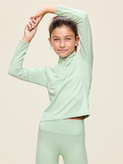 Image number 1 showing, StudioSmooth Half-Zip Performance Top for Girls