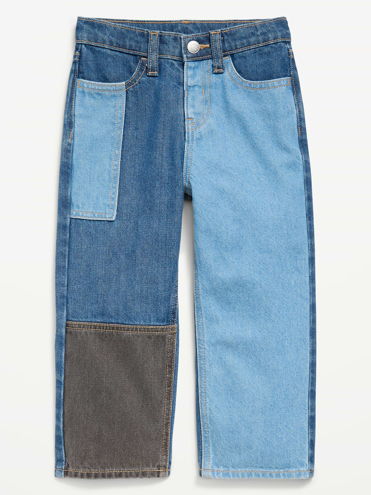 Image number 3 showing, Baggy Patched Jeans for Toddler Boys
