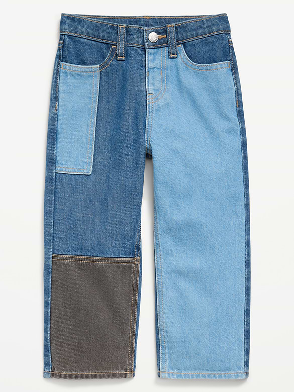 Baggy Patched Jeans for Toddler Boys