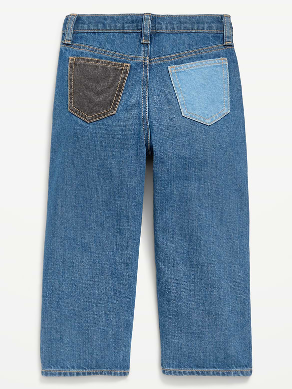 Baggy Patched Jeans for Toddler Boys