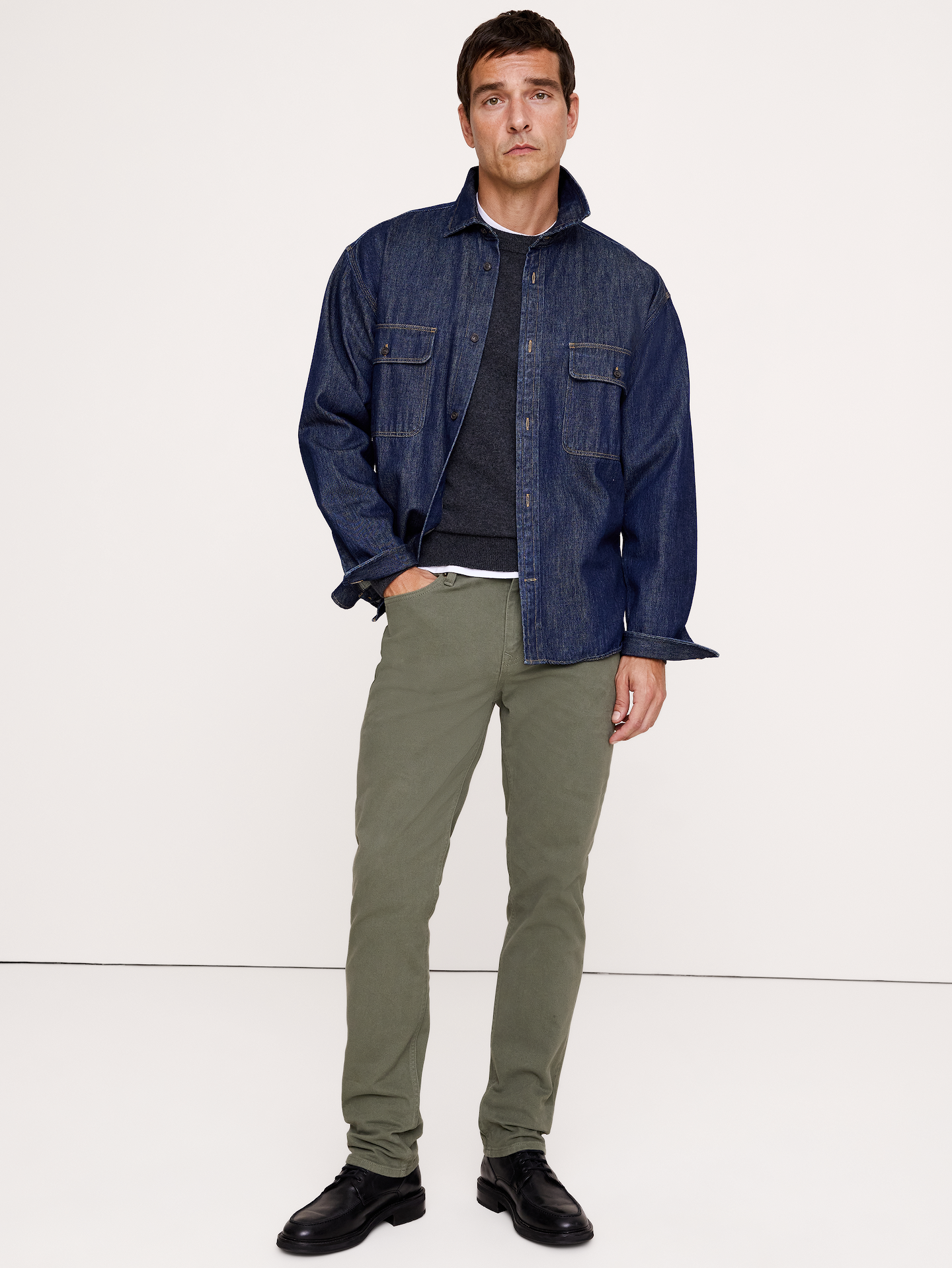 Image number 1 showing, Slim Brushed Traveler Pant