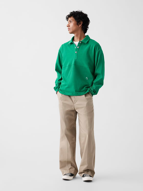 Gap × Malbon Oversized Polo Pullover