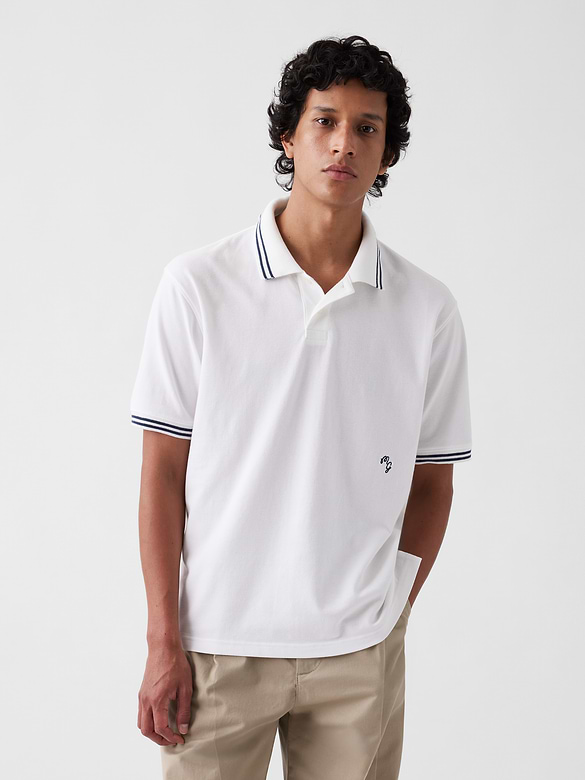 Gap × Malbon Relaxed Polo Shirt