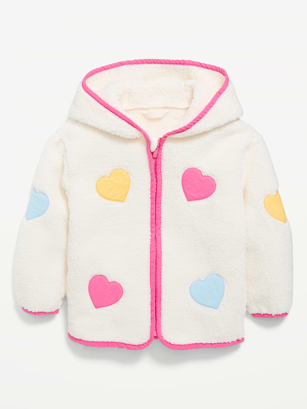 Image number 2 showing, Hooded Sherpa Jacket for Toddler Girls