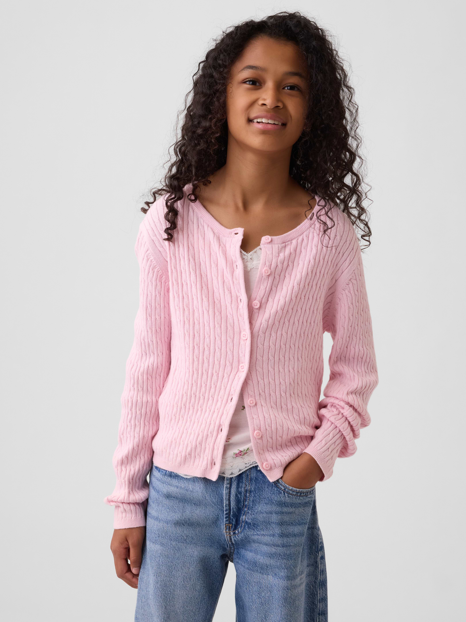 Kids Cable-Knit Cardigan | Gap Factory