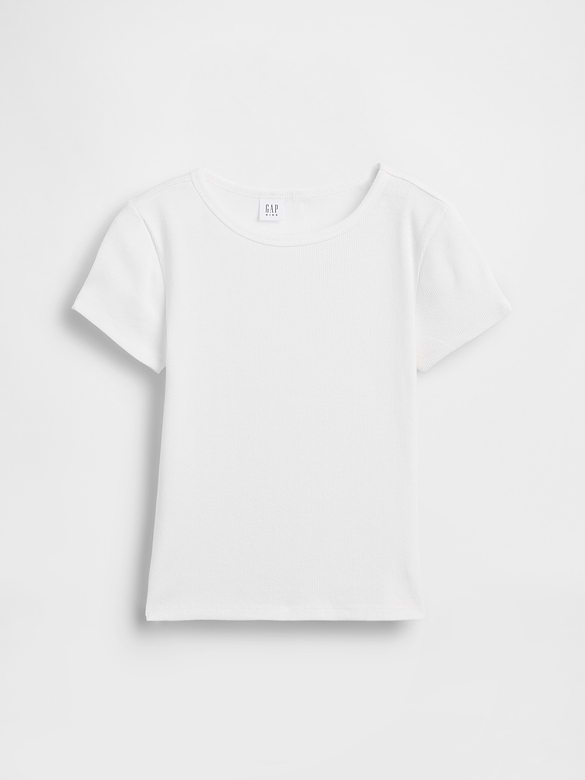 Kids Ribbed Crewneck T-Shirt