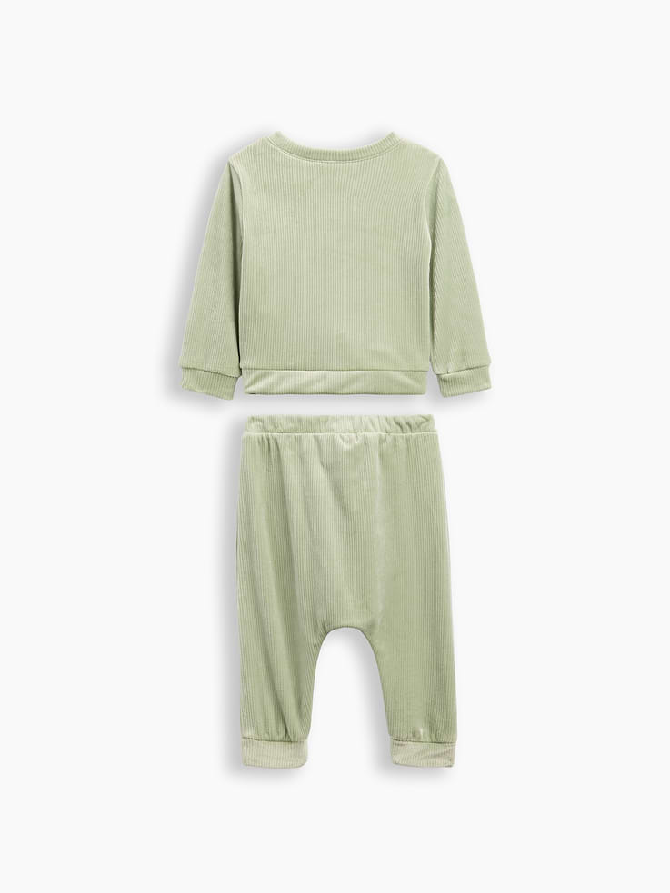 Image number 3 showing, Baby Brannan Bear Ribbed Two-Piece Outfit Set