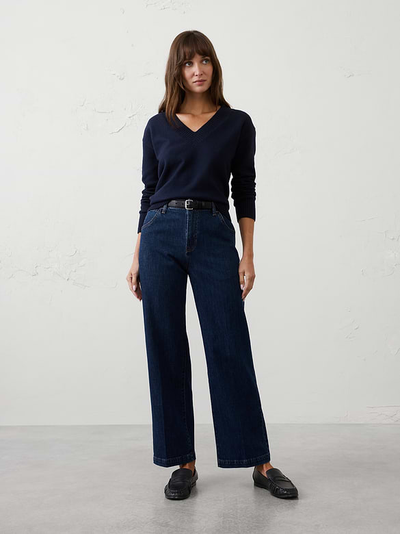 Straight High-Rise Tailored Jean