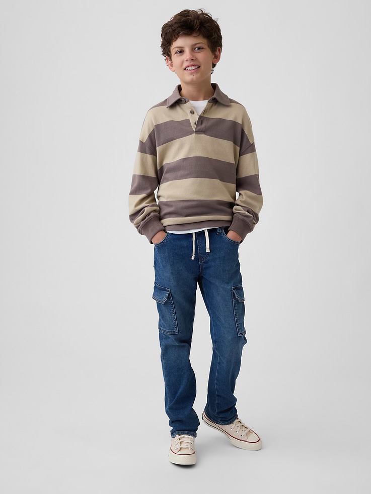 Image number 1 showing, Kids Pull-On Original Straight Sweatpant Jeans