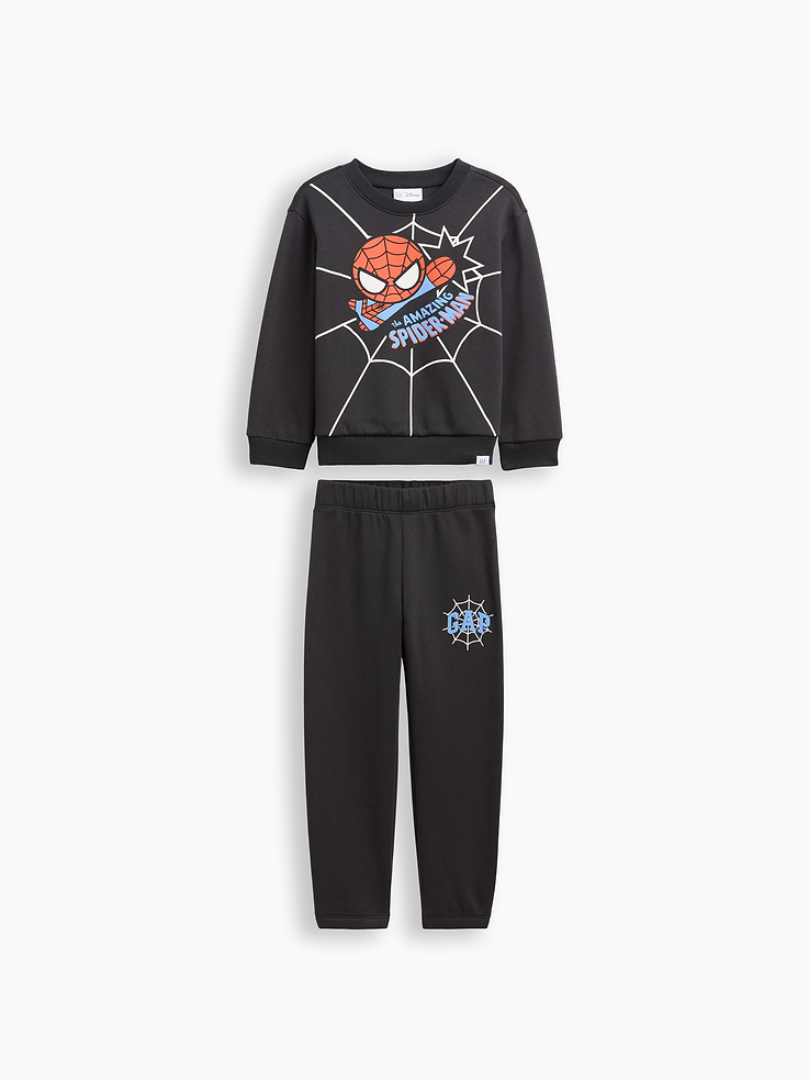 Image number 1 showing, babyGap Marvel Spider-Man Two-Piece Sweat Set
