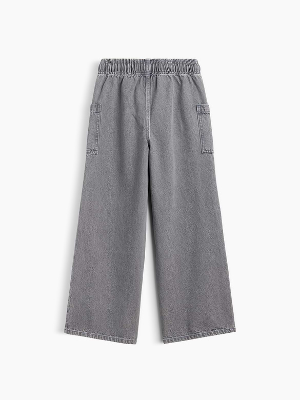 Kids Pull-On Wide Leg Jeans